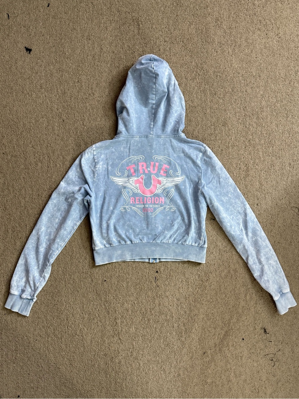 True Religion Cropped Zip Hoodie